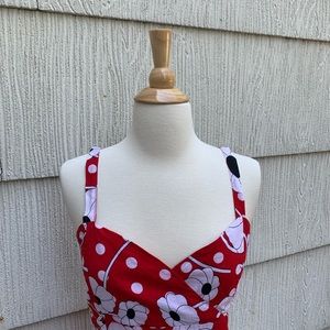 Summer vintage dress Floral print